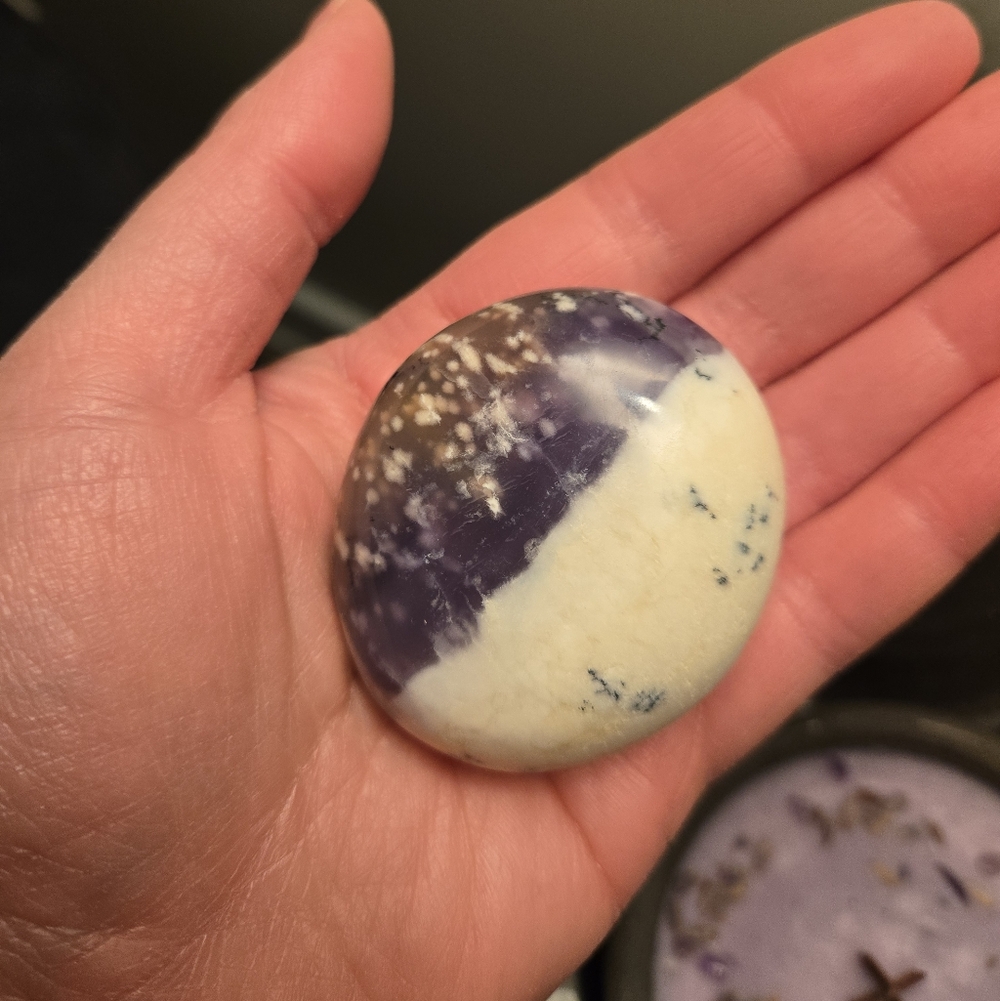 Purple Dendritic Opal Stone